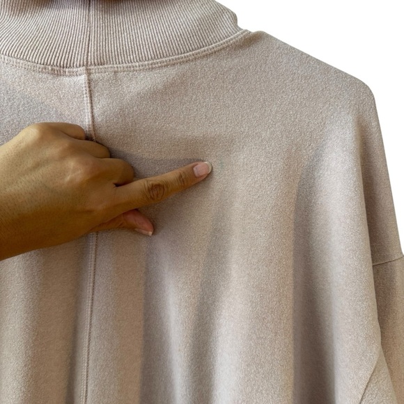 Sweaty Betty Melody Fleece Pullover Sweatshirt Size 6 Pink Funnel Neck Athletic - Picture 9 of 12